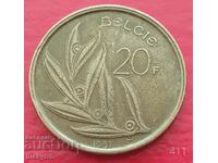 20 Francs 1981 - Belgium - Legend in Dutch