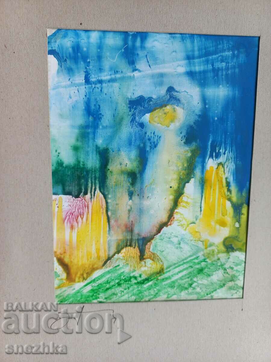 Abstract drawing, watercolor on paper 12/16 with price 10.00 BGN | € 5.11 Abstract drawing, watercolor on paper 12/16 with price 10.00 BGN | € 5.11