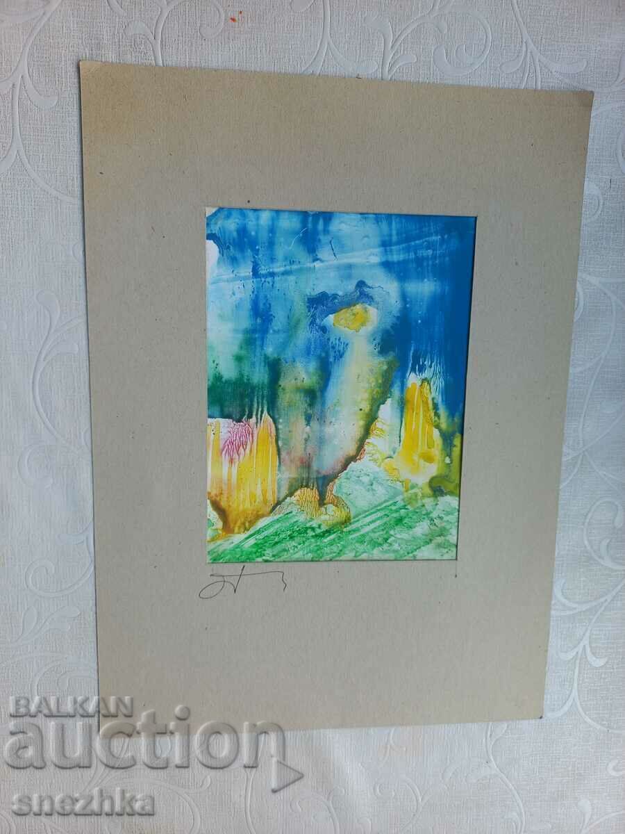 Abstract drawing, watercolor on paper 12/16 Abstract drawing, watercolor on paper 12/16