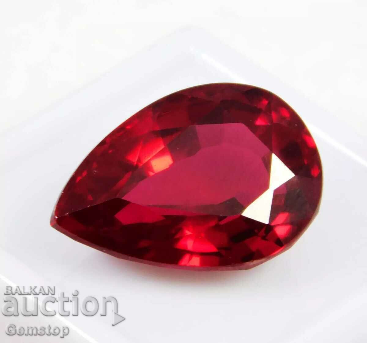 BZC! 12.30 kth natural ruby pear cert. VGTL from 1 st!