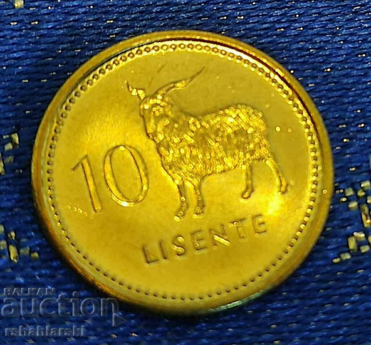 Lesotho 10 Lisente, 1998 (UNC)