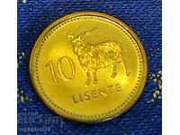 Lesotho 10 Lisente, 1998 (UNC)