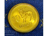 Lesotho 10 Lisente, 1998 (UNC)