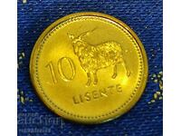 Lesotho 10 Lisente, 1998 (UNC)