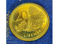 Lesotho 20 Lisente, 1998 (UNC)