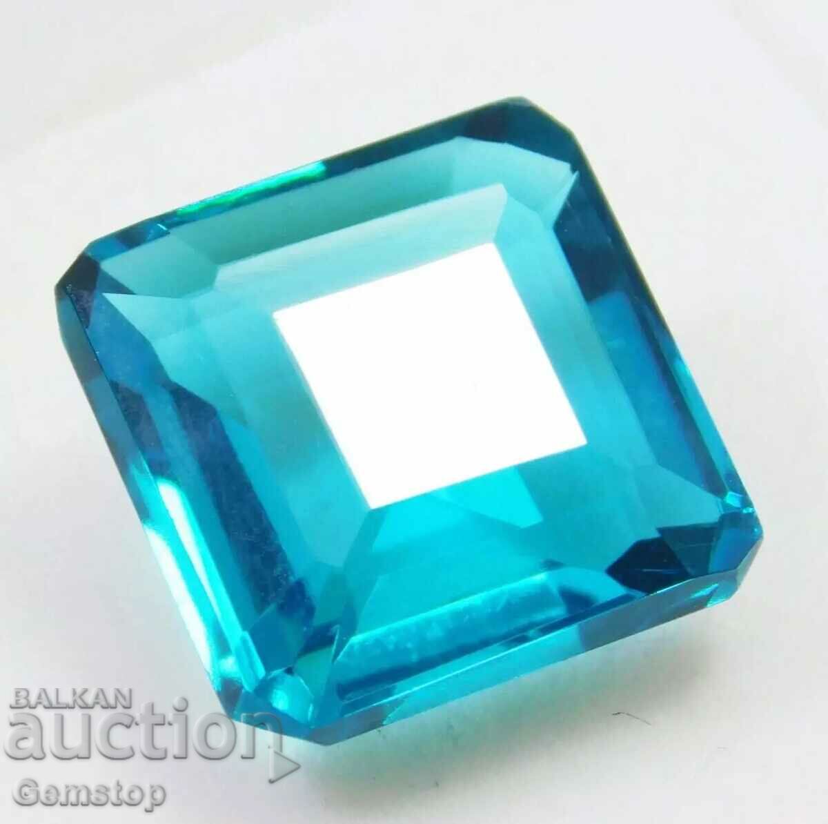 BZC! 9.77 k of natural aquamarine cert.GGL of the 1st class!