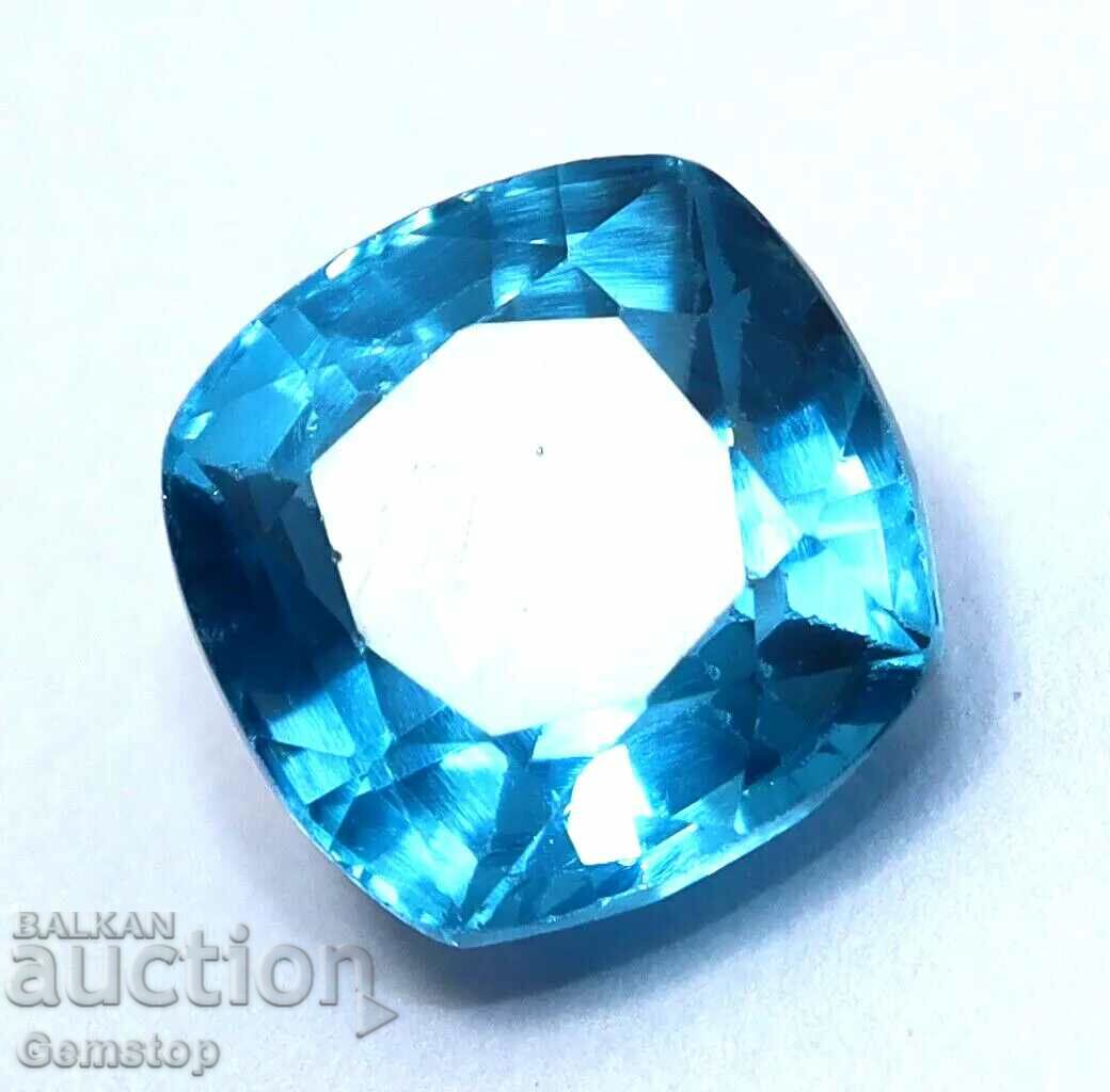 BZC! 9.67 k of natural aquamarine cert. GGL of the 1st class!