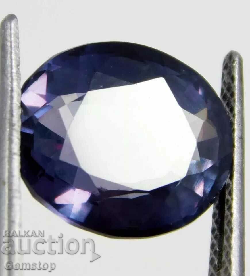 BZC! 8.30k natural alexandrite oval cert.VGTL from 1st class!