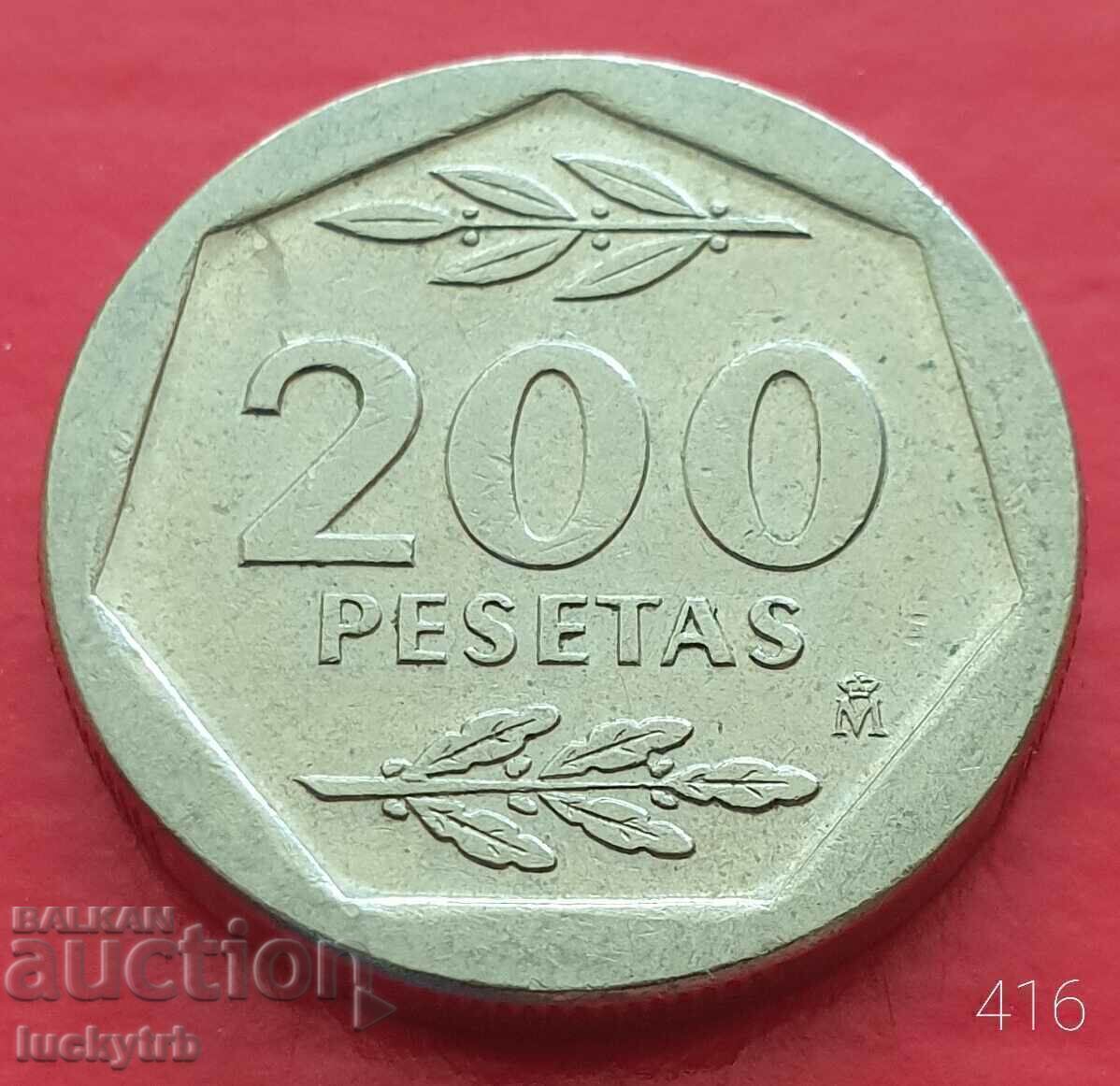 200 pesetas 1987 - Spania 200 pesetas 1987 - Spania