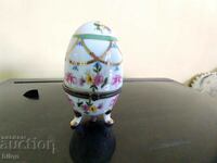 Porcelain Egg-Jewelry Box-Limoges From 0.01 Cent.