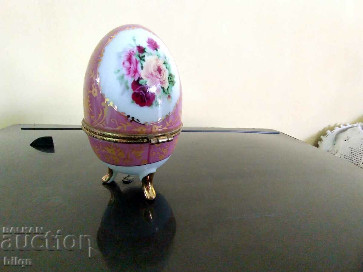 Delivery of Porcelain Egg-Jewelry Box-Limoges #3 Delivery of Porcelain Egg-Jewelry Box-Limoges #3
