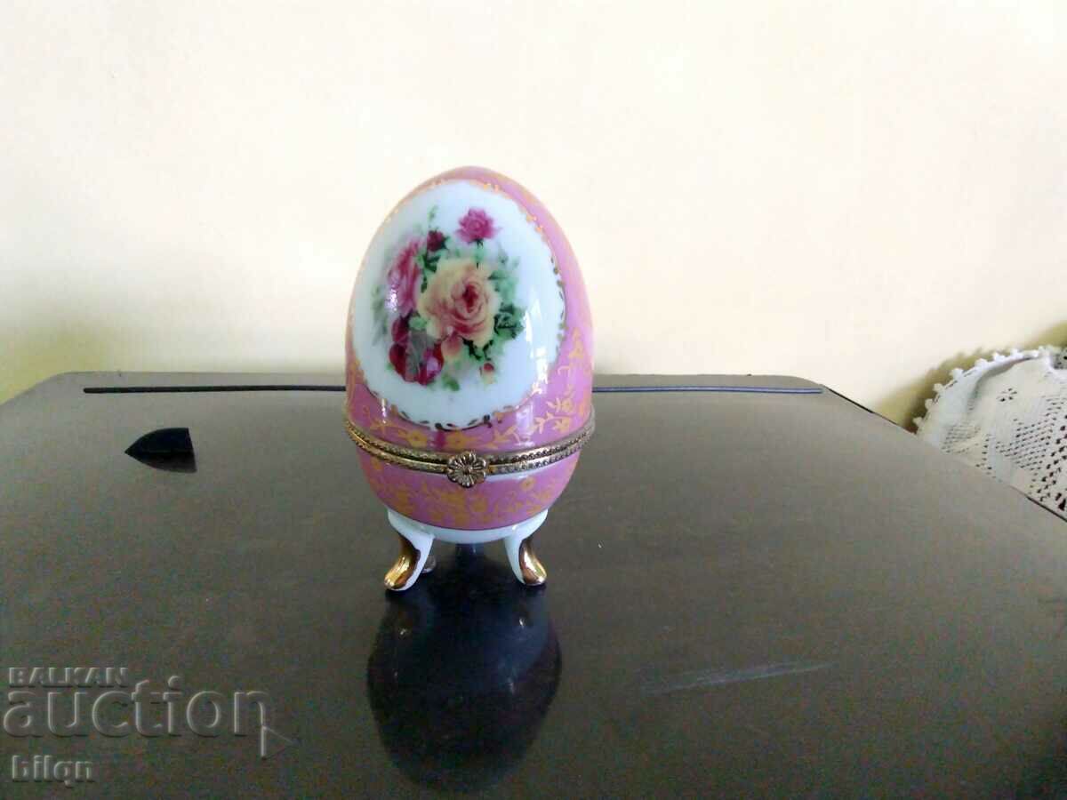 Porcelain Egg-Jewelry Box-Limoges #3