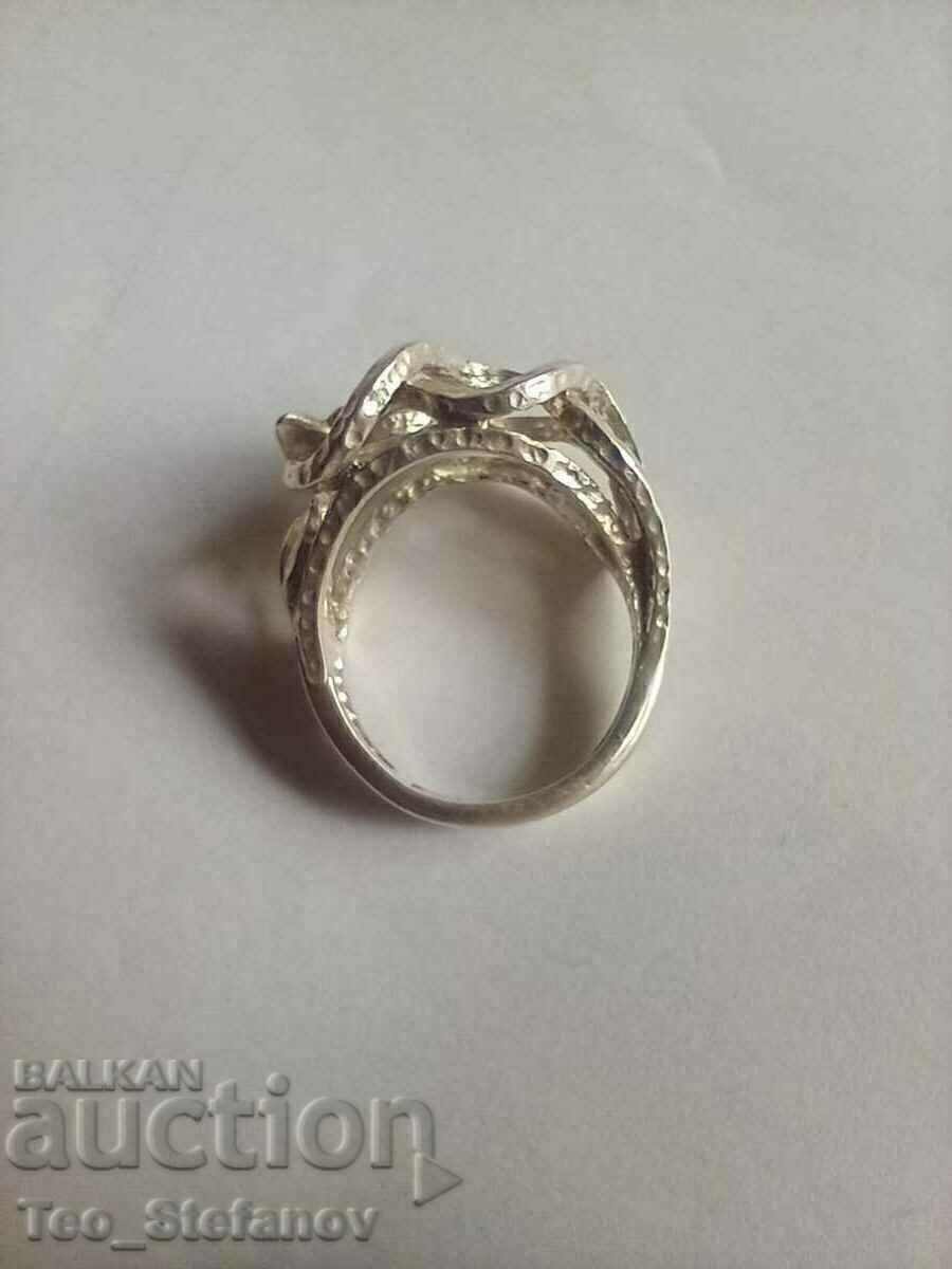 Auction  Silver ring with marking