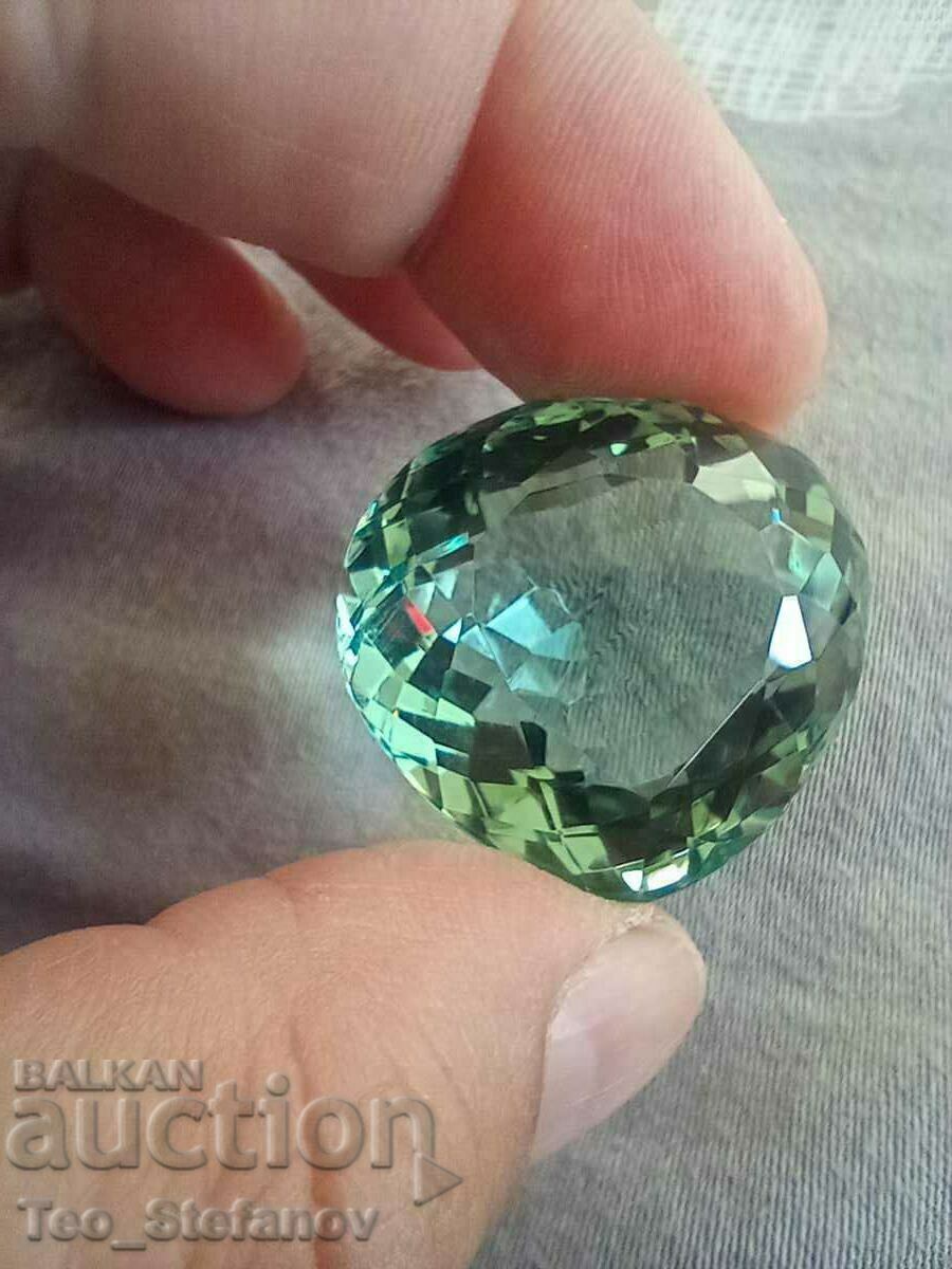 Large aquamarine 91.45 carats with certificate