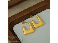 Punk style medical steel earrings for women