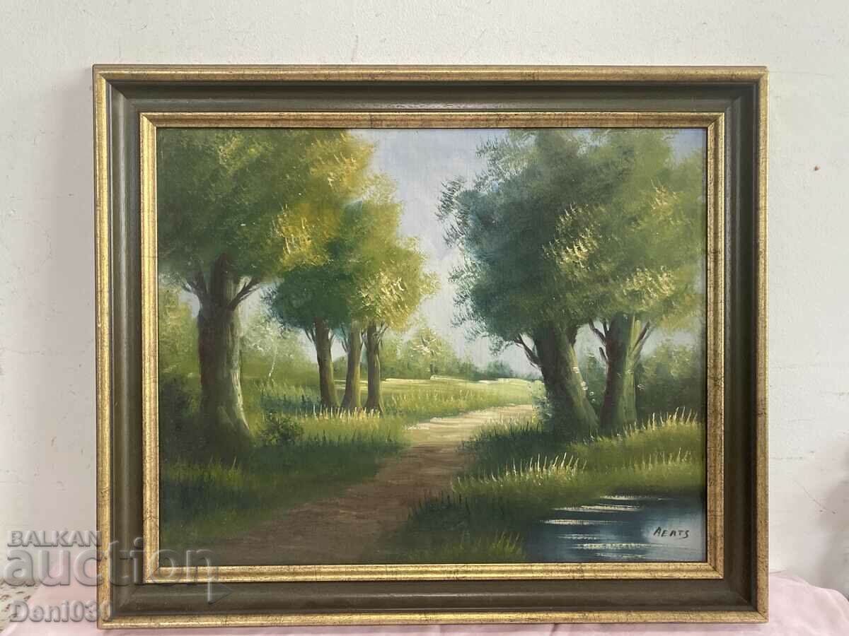 Beautiful original oil painting on wood