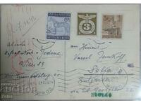 Germany Reich 1943 travel card to Bulgaria