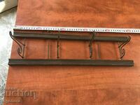 HANGER HANGER WOOD METAL SLIDING ANTIQUE