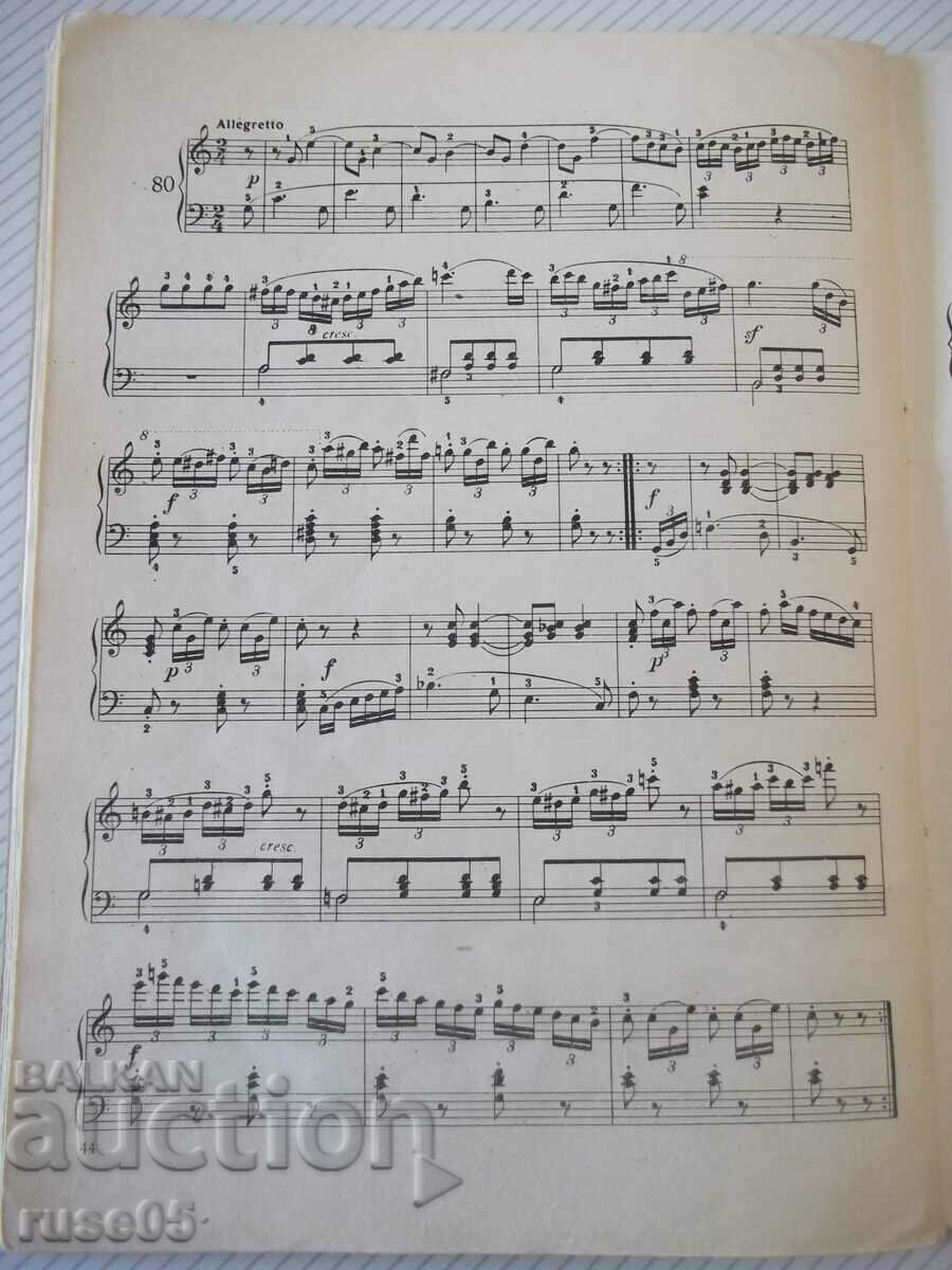 Sheet music "First piano teacher - Karl Czerny" - 56 pages. - 5 Sheet music "First piano teacher - Karl Czerny" - 56 pages. - 5