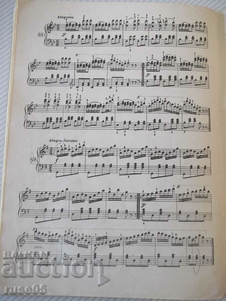 Sheet music "First piano teacher - Karl Czerny" - 56 pages. - 6 Sheet music "First piano teacher - Karl Czerny" - 56 pages. - 6