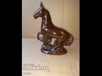 Old figure, statuette of a horse. Troyan ceramics, social