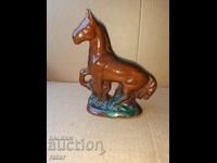 Old figure, statuette of a horse. Troyan ceramics, social