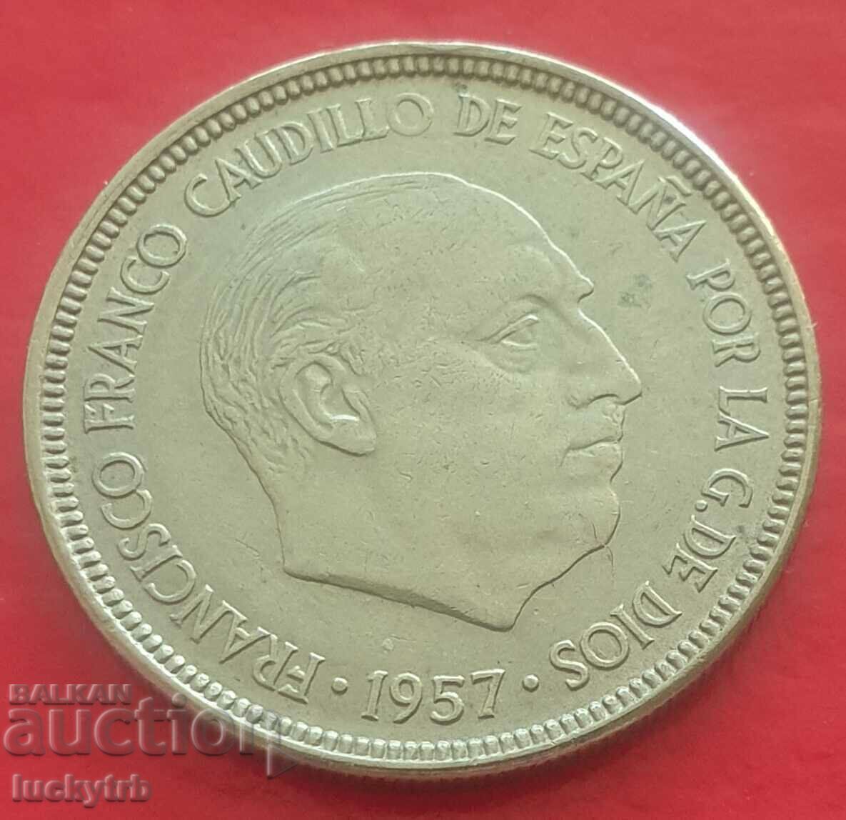 5 pesetas 1957 "65" - Spania cu preț 0.60 BGN | € 0.31 5 pesetas 1957 "65" - Spania cu preț 0.60 BGN | € 0.31