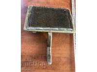 HAND WOOL PICKER ANTIQUE TOOL DARAK WOOD