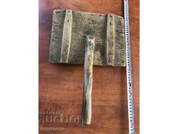 HAND WOOL PICKER ANTIQUE TOOL DARAK WOOD