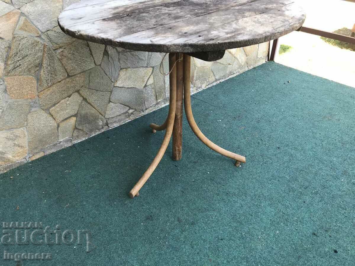 TABLE WOOD ROUND SWIVEL HANDLE ASSEMBLY ANTIQUE with price 89.00 BGN | € 45.50 TABLE WOOD ROUND SWIVEL HANDLE ASSEMBLY ANTIQUE with price 89.00 BGN | € 45.50