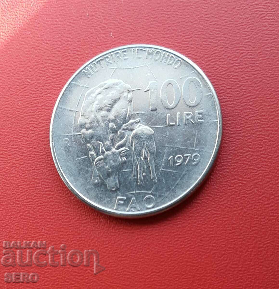 Italy-100 Lira 1979 F.A.O