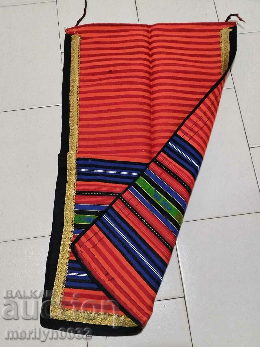 Auction Old woven embroidered and embroidered apron, costume Auction Old woven embroidered and embroidered apron, costume