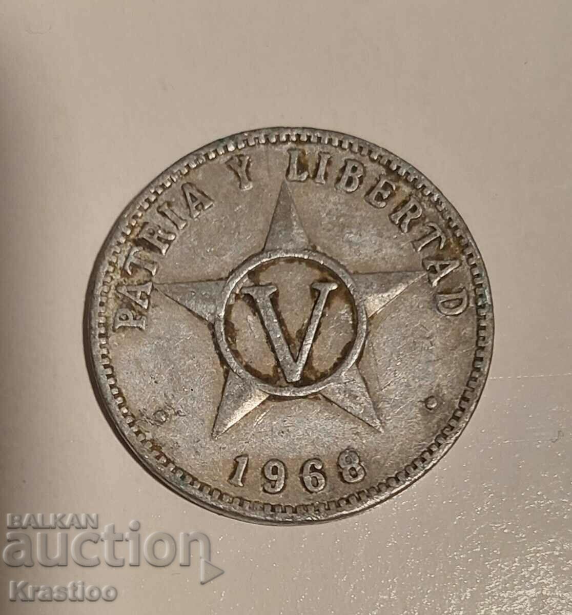 5 centavos 1968 Cuba