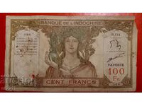 Banknote 100 francs French Polynesia (Papeete