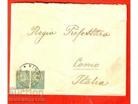 LITTLE LION TRAVELED ENVELOPE 2Ex 25 SOFIA COMO BACK 10 IV 1900