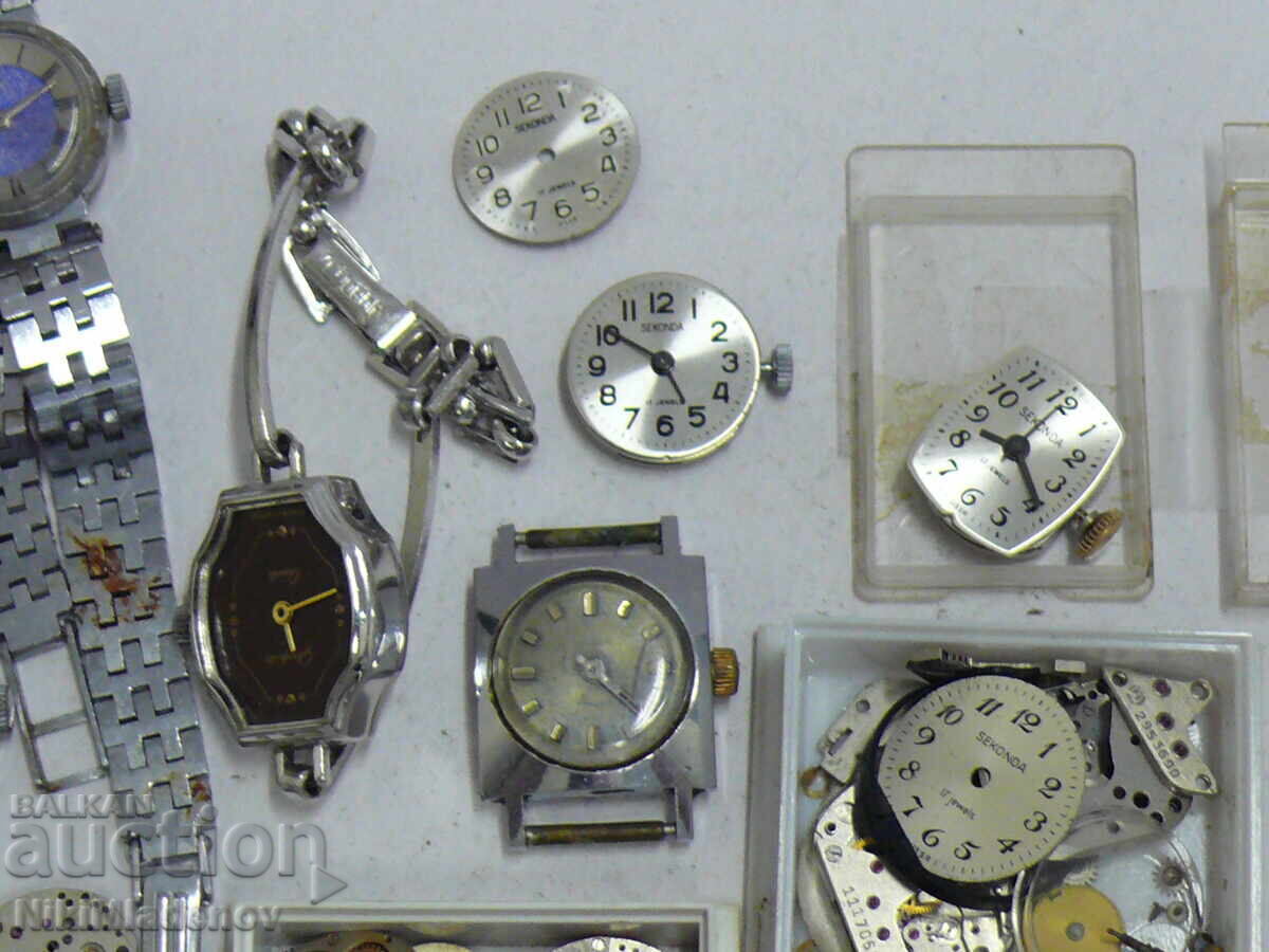 Delivery of Lot of ladies' ZARIA and CHAIKA wristwatches and other parts Delivery of Lot of ladies' ZARIA and CHAIKA wristwatches and other parts