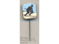 Rare royal sports badge ski club FACTOR enamel