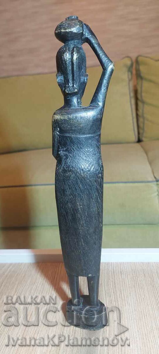 Delivery of Wood carving Africa massif height 32 cm Delivery of Wood carving Africa massif height 32 cm