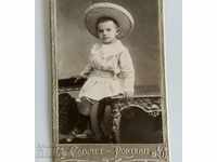 . SOFIA OLD PHOTOGRAPH CARDBOARD CHILD CHILDREN'S PORTRAIT