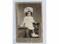 . SOFIA CHILD CHILD OLD PHOTO PHOTOGRAPHY PORTRAIT CARDBOARD