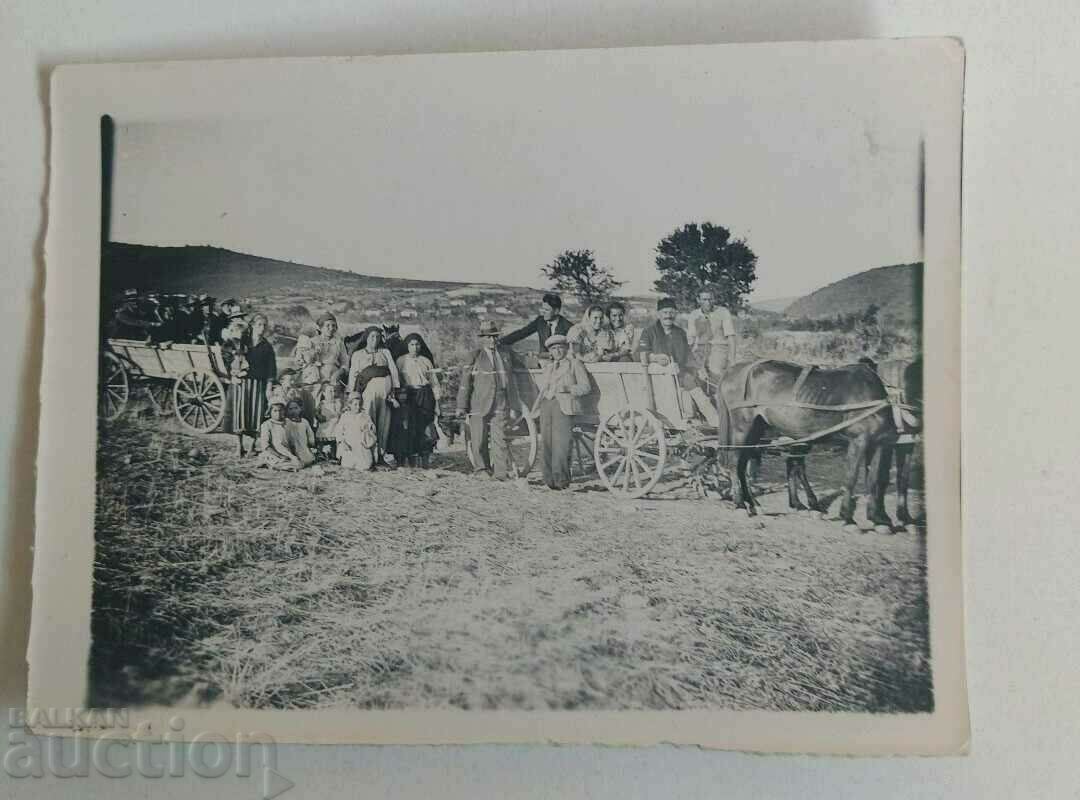 , СЕЛСКИ БИТ ЦАРСТВО БЪЛГАРИЯ СТАРА СНИМКА ФОТОГРАФИЯ