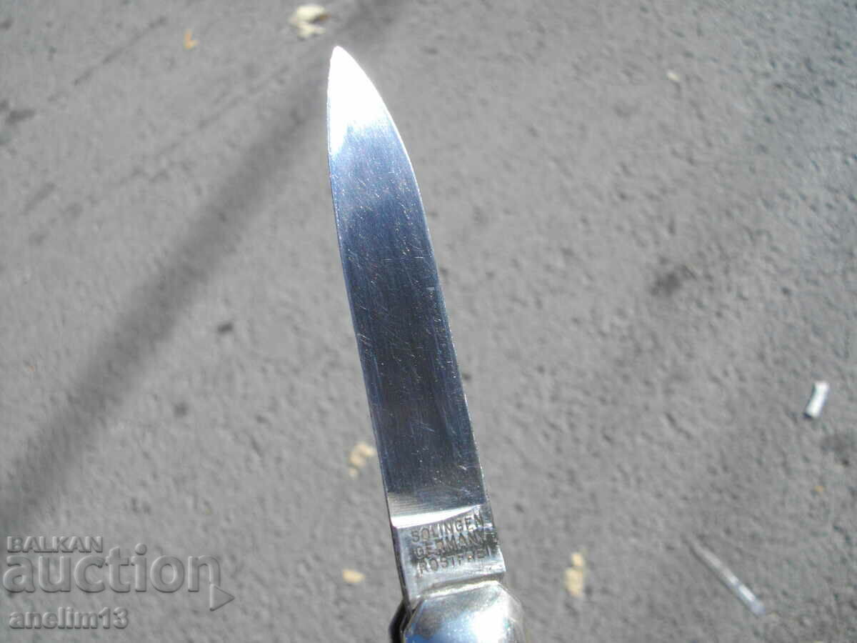 SOLINGEN GERMANY COLLECTIBLE AUTOMATIC POCKET KNIFE with price 75.00 BGN | € 38.35 SOLINGEN GERMANY COLLECTIBLE AUTOMATIC POCKET KNIFE with price 75.00 BGN | € 38.35