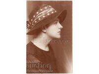 1919 OLD PHOTO SOPHIA YOUNG LADY WITH HAT D203