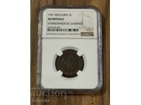 2 BGN 1941. NGC AU details.