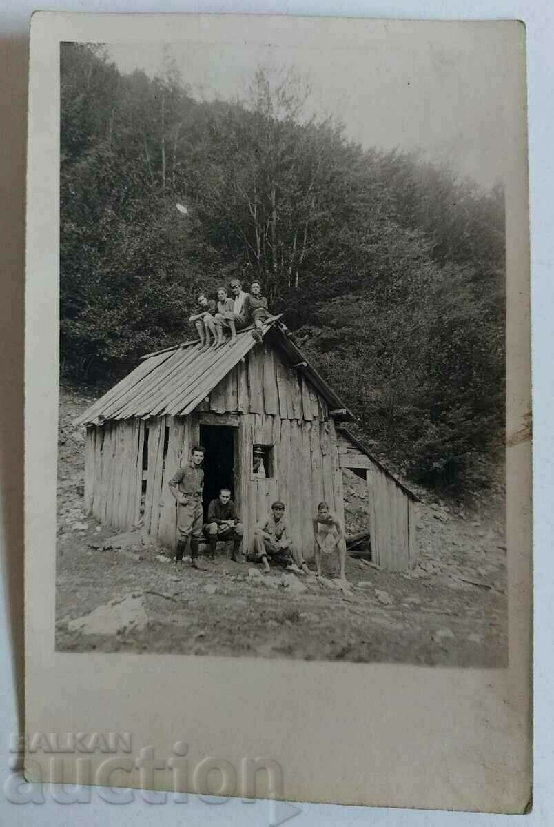 , ХИЖА ЗАСЛОН СТАРА ТУРИСТИЧЕСКА СНИМКА ФОТОГРАФИЯ