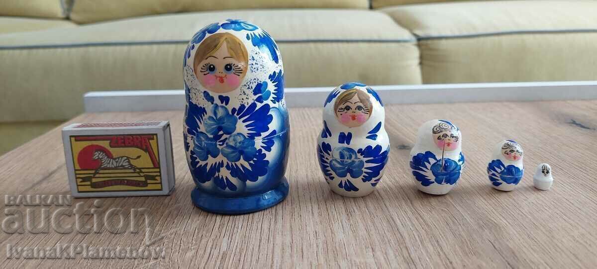 Păpuși matrioșca 5 piese pentru colecționari cu preț € 13.00 | 25.43 BGN
