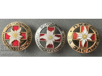 A very rare set of Mountain Rescue badges