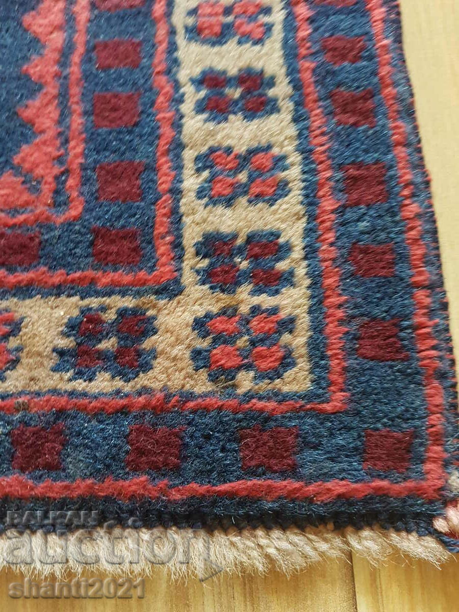 Delivery of 19C Rare Antique Turkmenistan Woolen Prayer Rug Delivery of 19C Rare Antique Turkmenistan Woolen Prayer Rug