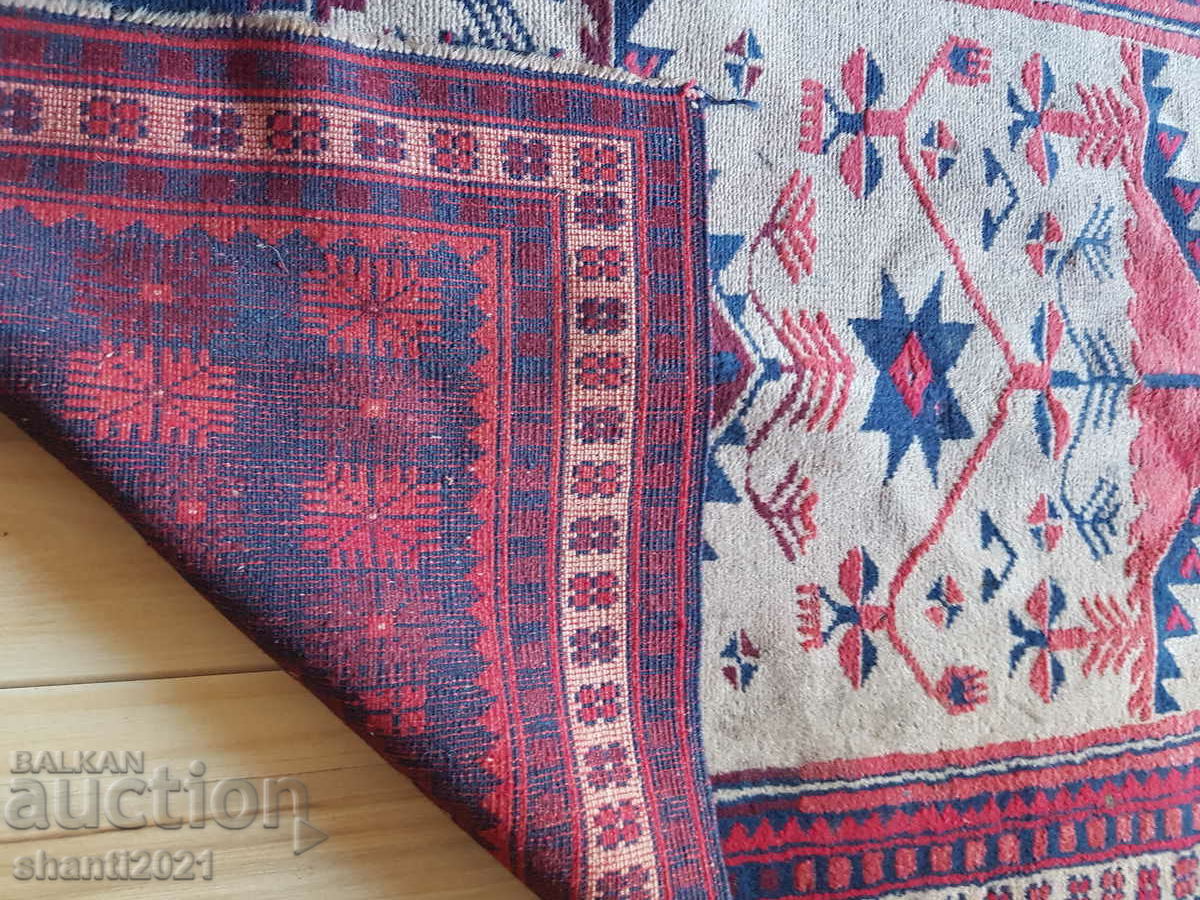 19C Rare Antique Turkmenistan Woolen Prayer Rug - 5 19C Rare Antique Turkmenistan Woolen Prayer Rug - 5