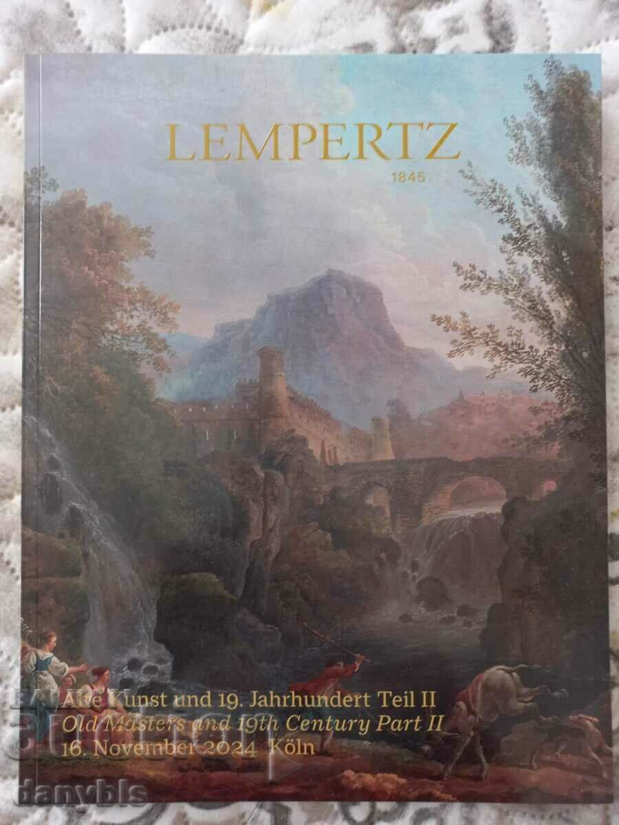 Catalog de licitație Lempertz pentru tablouri de epocă